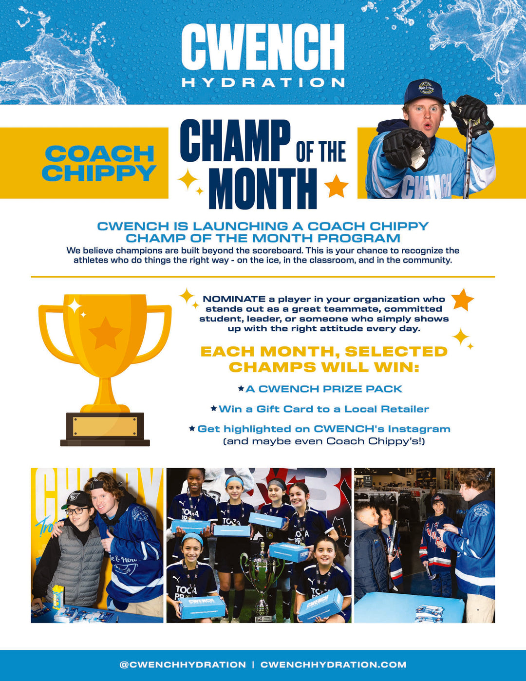 Coach Chippy Champ of the Month – CWENCH USA
